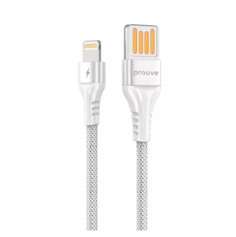 Кабель Proove Double Way Weft USB to Lightning 2,4A 1 м White (CCDW20001102)