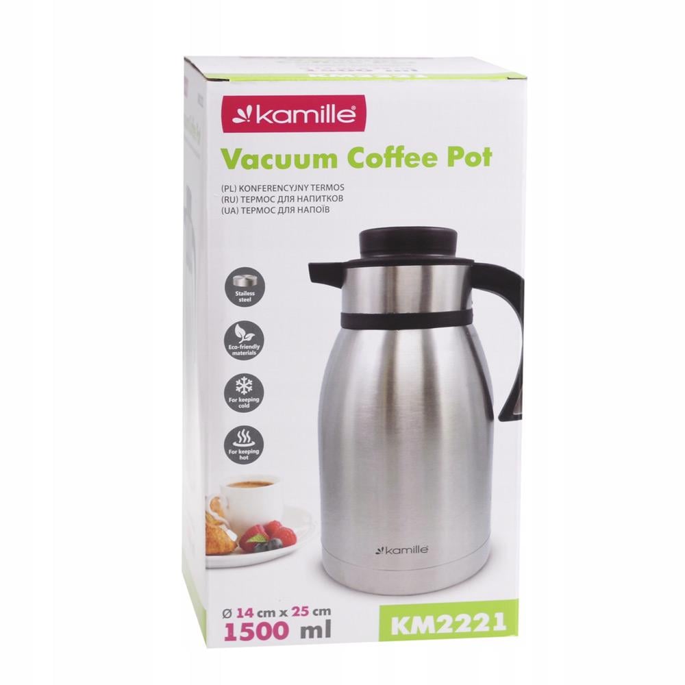 Термос-кувшин Kamille KM-2221 1,5 л (116457) - фото 2 Термос-кувшин Kamille KM-2221 1,5 л (116457) - фото 2