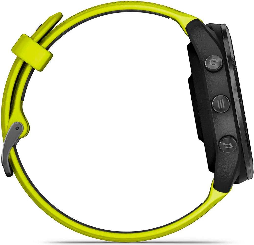 Смарт-часы Garmin Forerunner 965 Carbon Gray DLC Titanium Bezel with Black Case and Amp Yellow/Black Silicone Band (010-02809-02/12) - фото 6