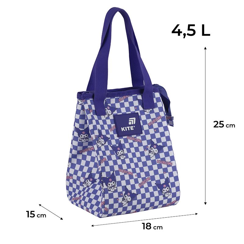 Сумка для ланча KITE Kuromi (HK25-2707) - фото 2 Сумка для ланча KITE Kuromi (HK25-2707) - фото 2