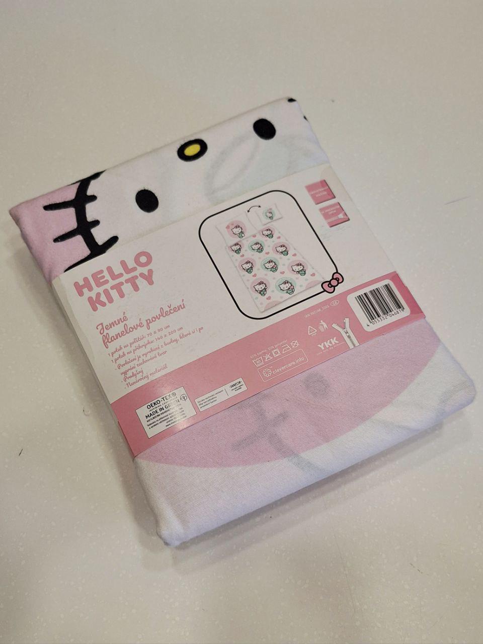 Пододеяло Hello Kitty из фланели 140х200 см с наволочкой 70х90 см (1682)