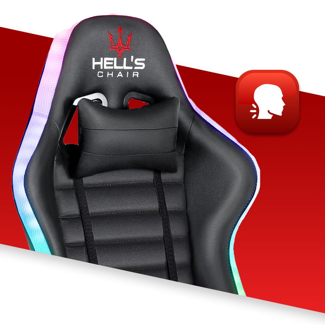 Крісло геймерське HELL'S HC-1003 Plus-1866 RGB Black - фото 8 Крісло геймерське HELL'S HC-1003 Plus-1866 RGB Black - фото 8