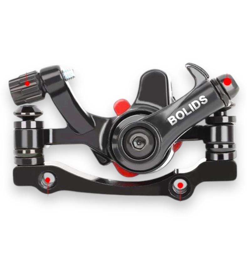 Тормозная машинка Bolids F180/R160 дисковая велосипедная - фото 2 Тормозная машинка Bolids F180/R160 дисковая велосипедная - фото 2