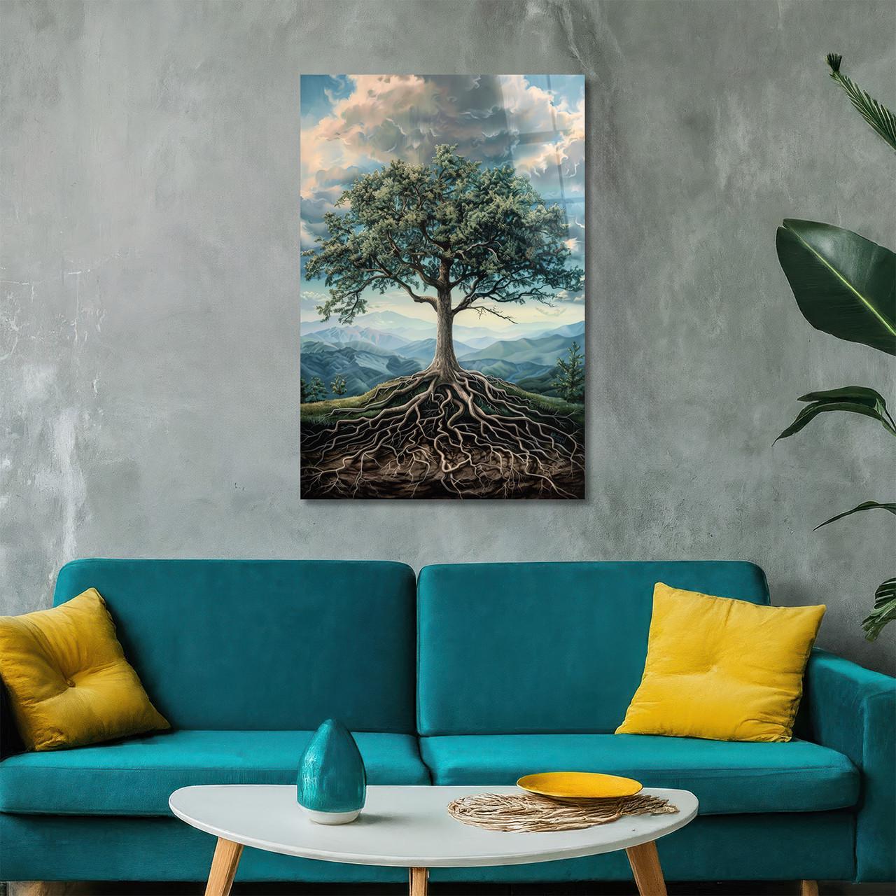 Картина на стекле NovellaPrint Корни жизни 40х60 см (547.1)