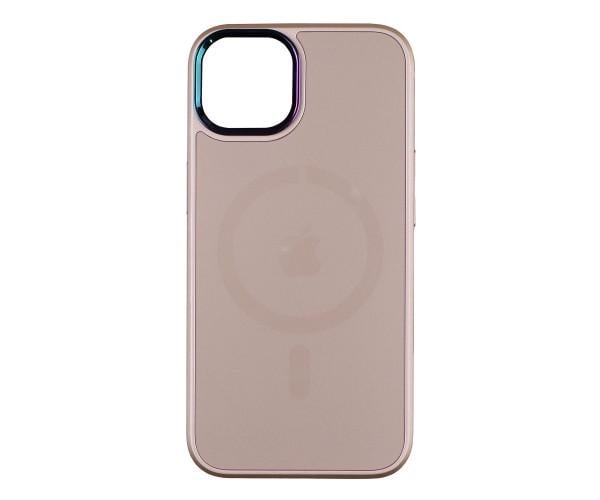 Чехол накладка TPU + PC Foggy with Magsafe для Apple Iphone 12 Pro Max Pink sand