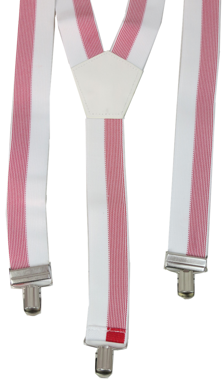 Подтяжки для брюк Free&Easy Polska широкие мужские Белый с красным - фото 3 Подтяжки для брюк Free&Easy Polska широкие мужские Белый с красным - фото 3