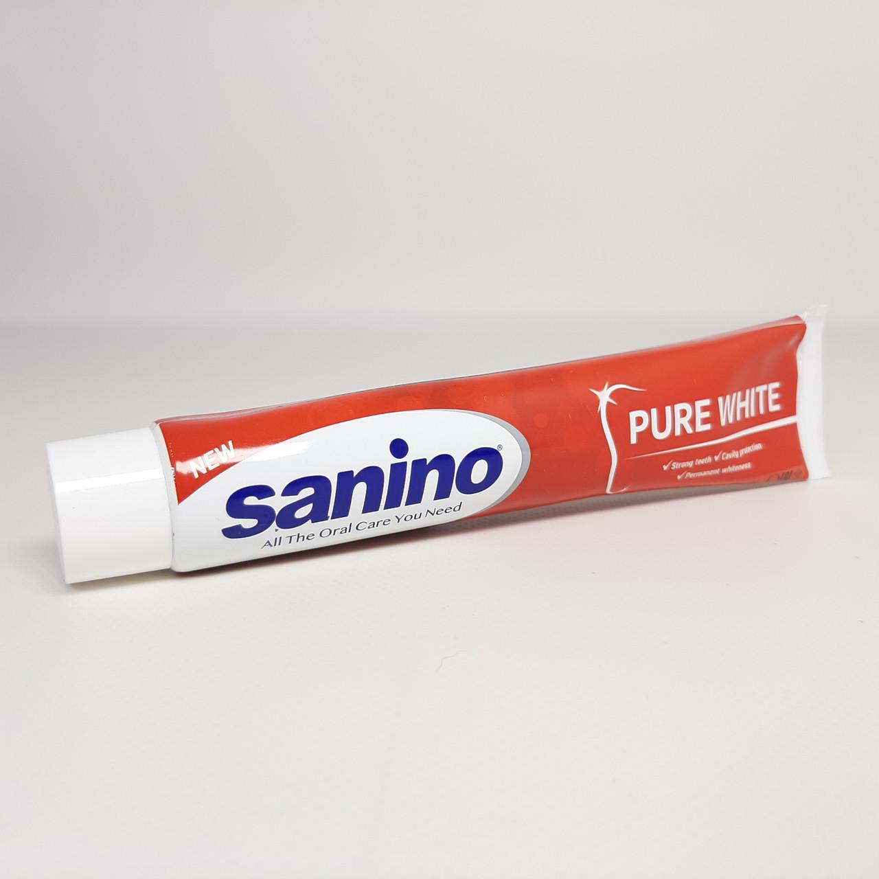 Зубна паста Sanino Pure White Білосніжна усмішка 90 мл (X-2355) Зубна паста Sanino Pure White Білосніжна усмішка 90 мл (X-2355)