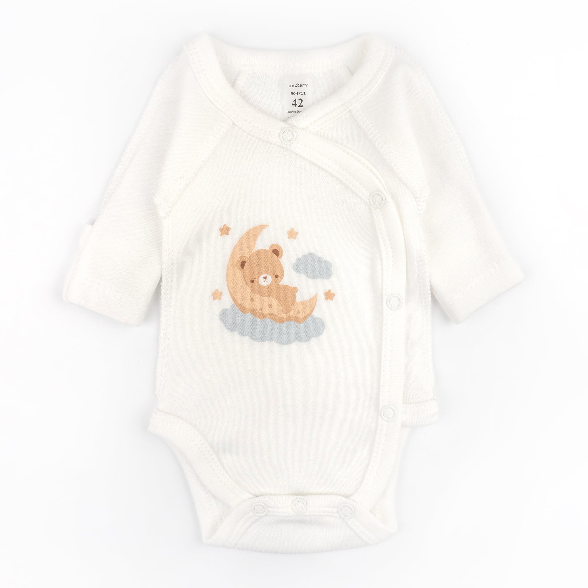 Боди для младенцев Dexter’s Teddy Dream 42 см Белый (132290471054)