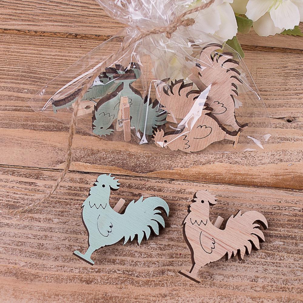 Прищепки декоративные петушки (4757-10)