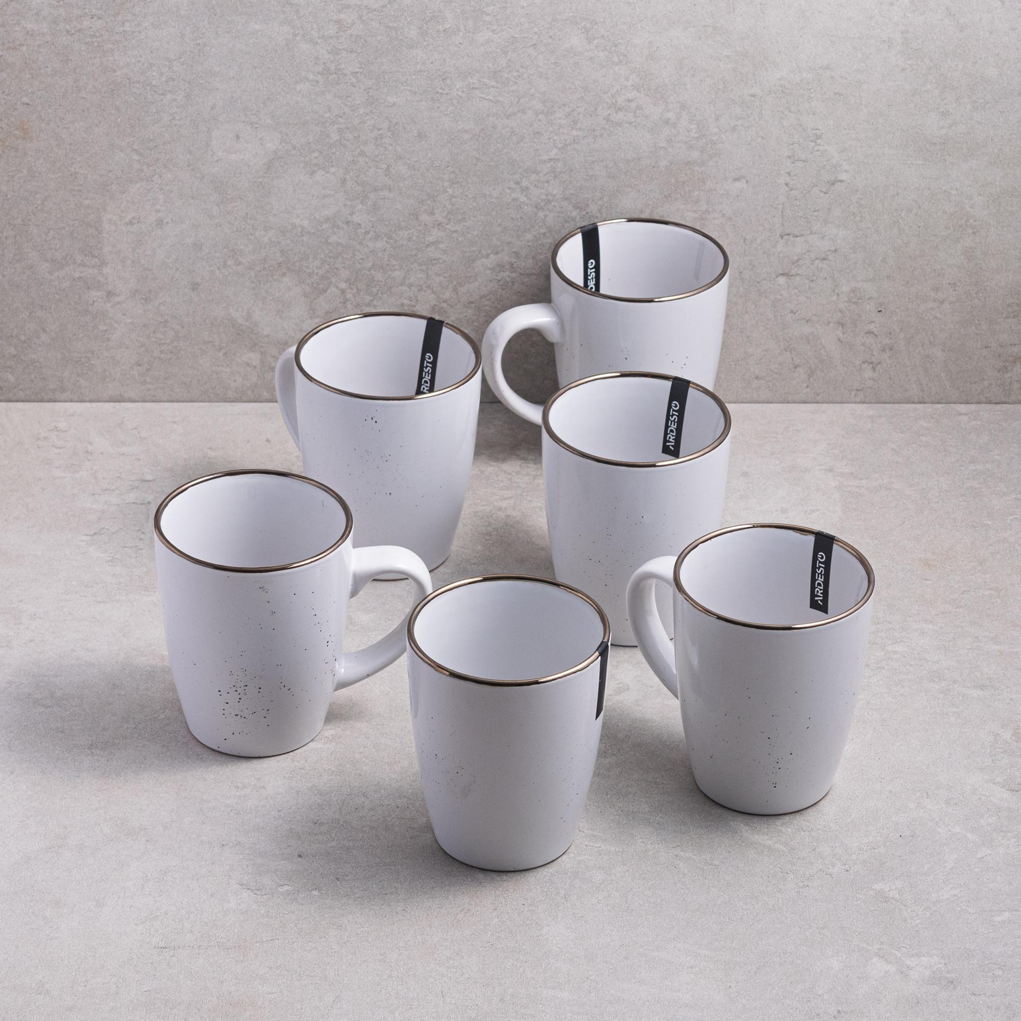 Набор Ardesto Bagheria Bright white 360 мл 6 шт. (AR2936WGC)