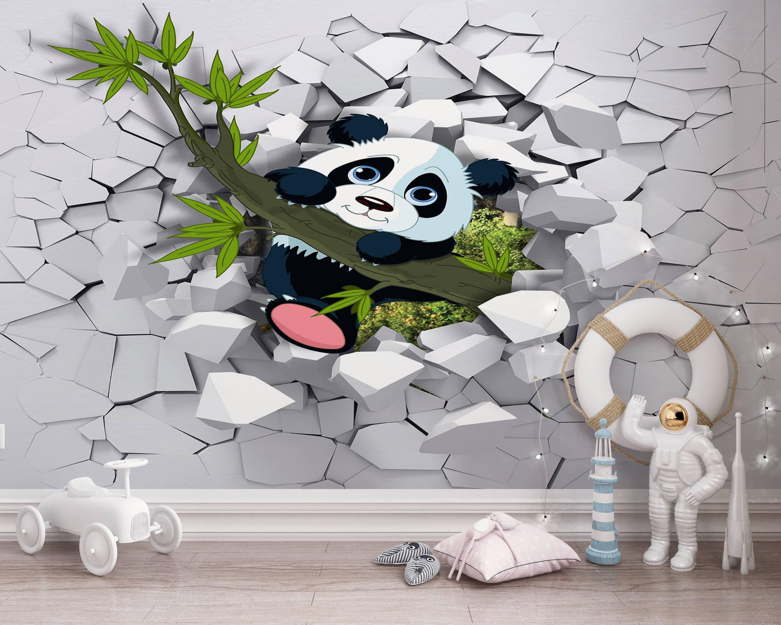 Фотообои флизелиновые Styleo Print-walls Панда на свободе 0592 300х200 см (Pw-0592)