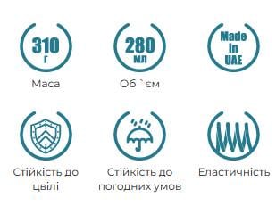 Силикон санитарный ASMACO 280 мл Прозрачный (4226) - фото 2 Силикон санитарный ASMACO 280 мл Прозрачный (4226) - фото 2