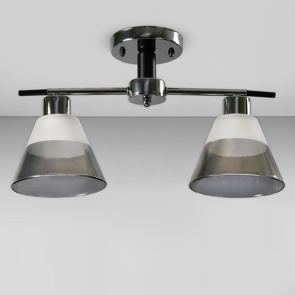 Люстра потолочная Light House SC-18702/2 CR/BK 450х160х230 мм Хром/Черный/Белый/Серый