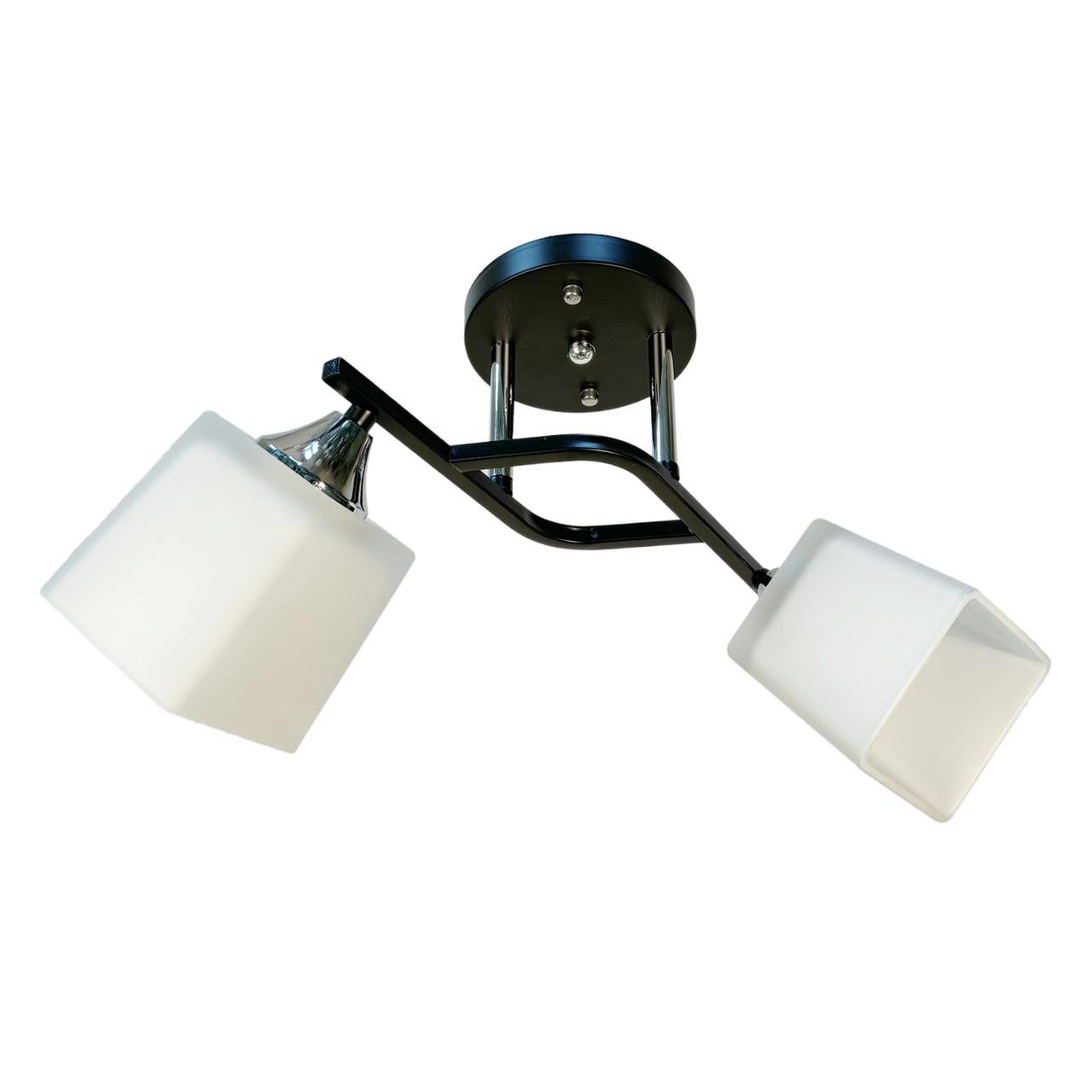 Люстра стелева Svet SR-A3064/2 CR+BK на два плафони Чорно-срібний (25365583)