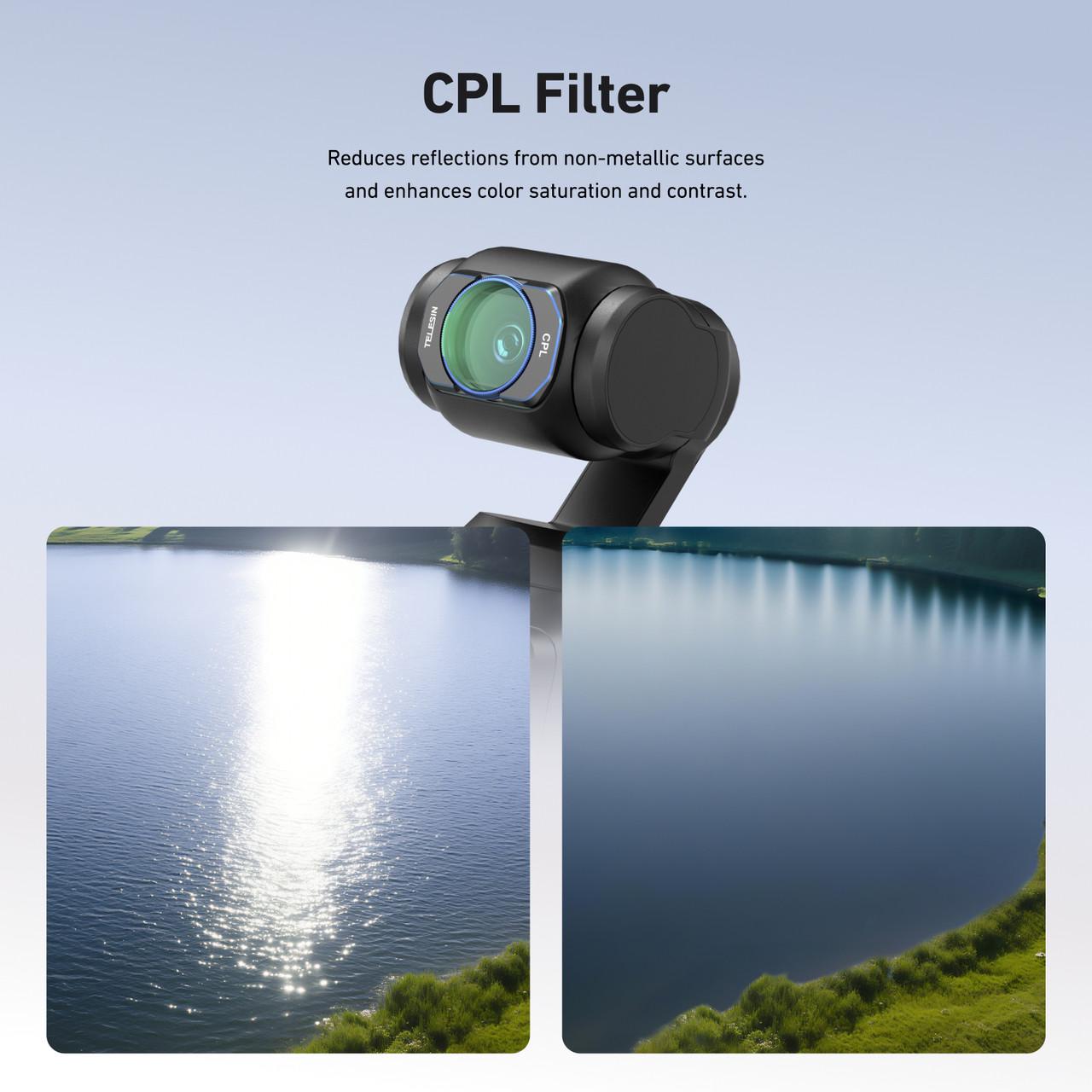 Набір світлофільтрів Telesin CPL/ND16чBlack Diffusion 1/4 для DJI Osmo Pocket 3 S5-FLT-37-TDJ 3 шт. - фото 6 Набір світлофільтрів Telesin CPL/ND16чBlack Diffusion 1/4 для DJI Osmo Pocket 3 S5-FLT-37-TDJ 3 шт. - фото 6