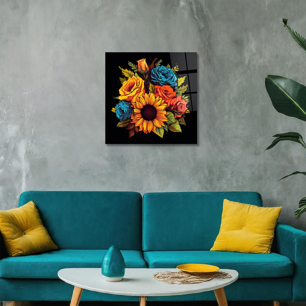 Картина на стекле NovellaPrint Цветочная симфония 70х70 см (499.2) - фото 7