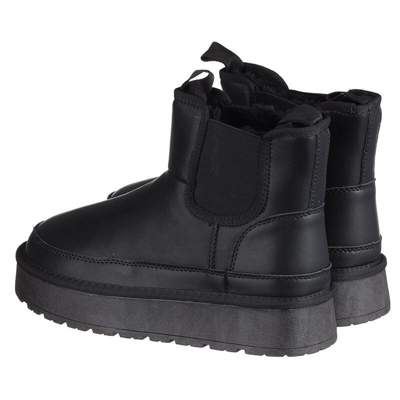 Угги женские Hengji 2302-5 кожаные р. 39 Черный (80031) - фото 2