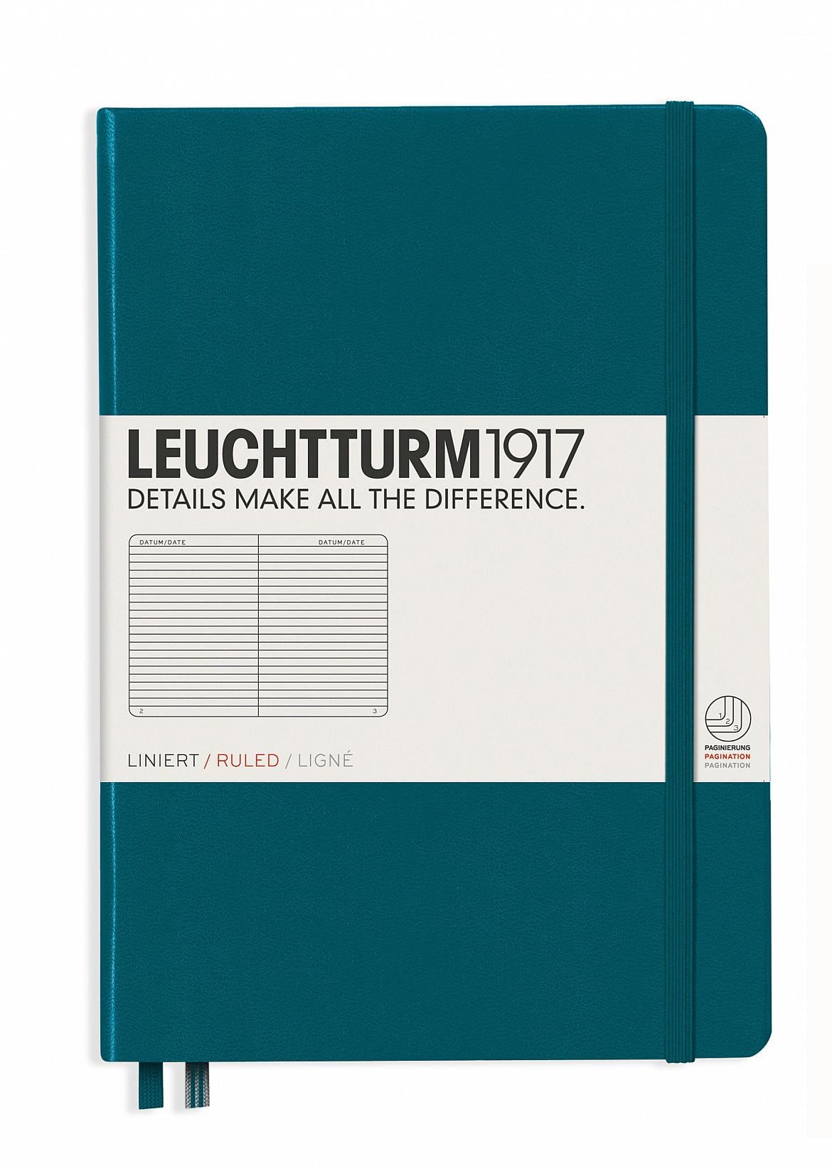 Блокнот Leuchtturm1917 средний линия Зеленый тихоокеанский (359692) Блокнот Leuchtturm1917 средний линия Зеленый тихоокеанский (359692)