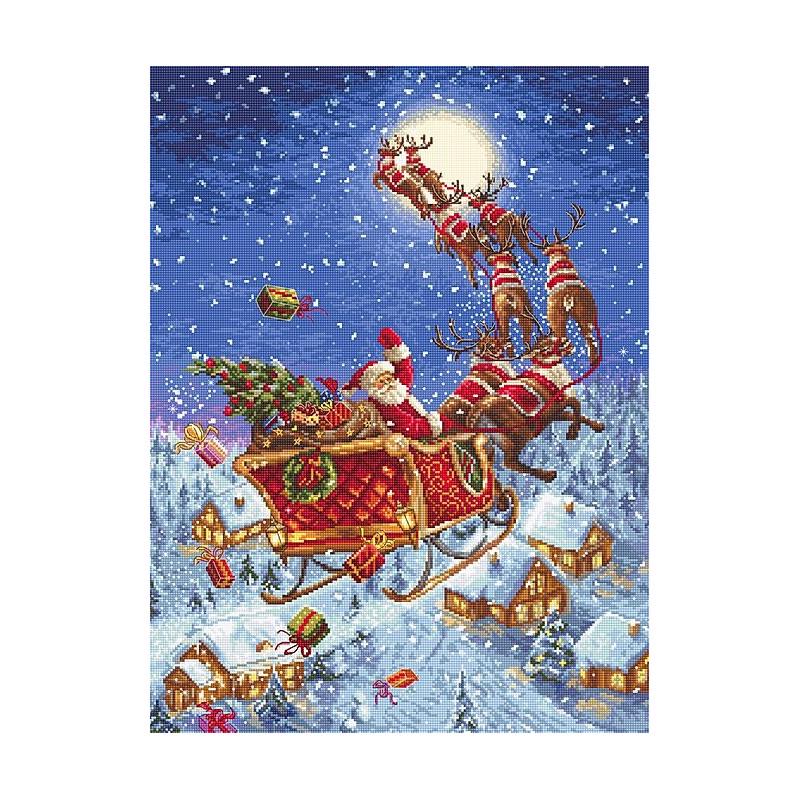 Набор для вышивания крестиком LETISTITCH LETI 958 The reindeers on its way (40294)