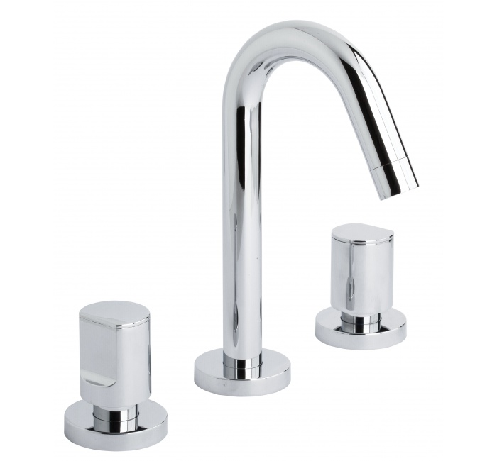 Змішувач для раковини GENEBRE KALO 68125 07 45 66 на три отвори Хром (81685)