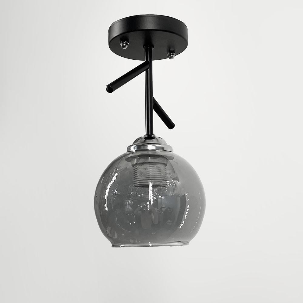 Светильник с графитовым плафоном Черный (088N/1 BK+CH+GR)