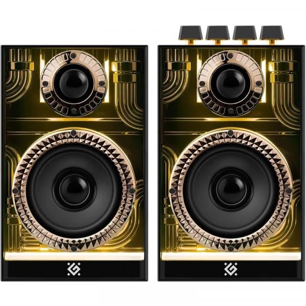 Акустическая мультимедийная система 2.0 Defender Futuro 20 Вт Bluetooth 5.3 USB TF AUX RGB-подсветка 2400 мАч Black (65087) Акустическая мультимедийная система 2.0 Defender Futuro 20 Вт Bluetooth 5.3 USB TF AUX RGB-подсветка 2400 мАч Black (65087)