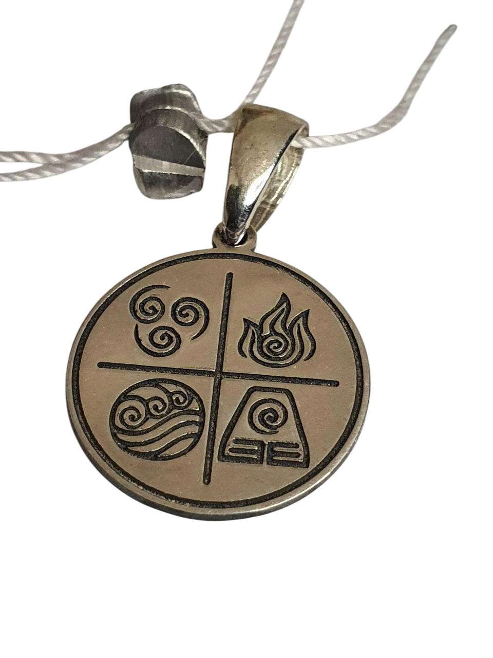 Кулон срібний з символами чотирьох стихій з фільму Аватар Останній маг повітря 925 проби (2771298762)
