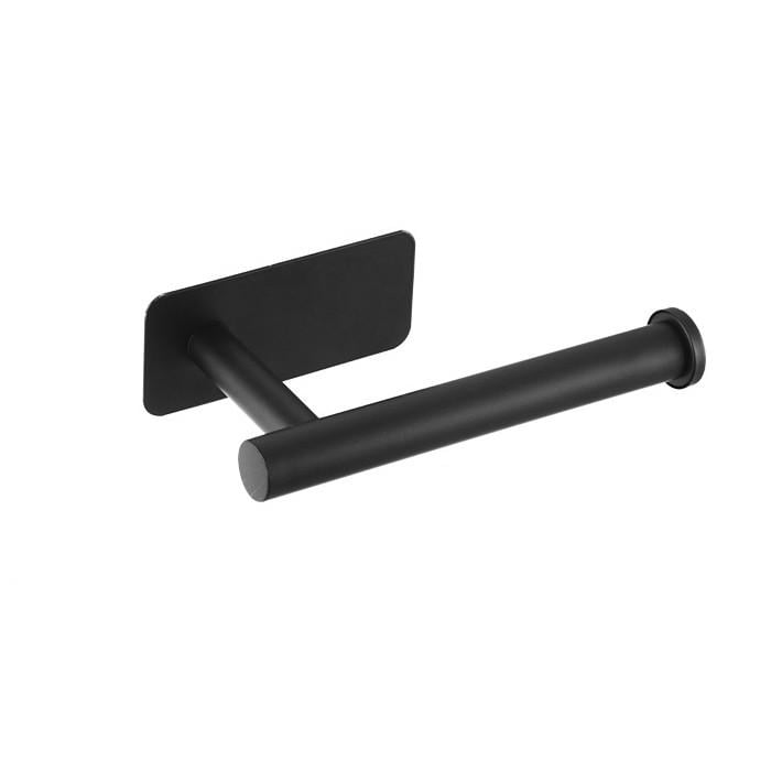 Тримач туалетного паперу Fumei F-200 із нержавіючої сталі на клейкій стрічці Чорний (3240)