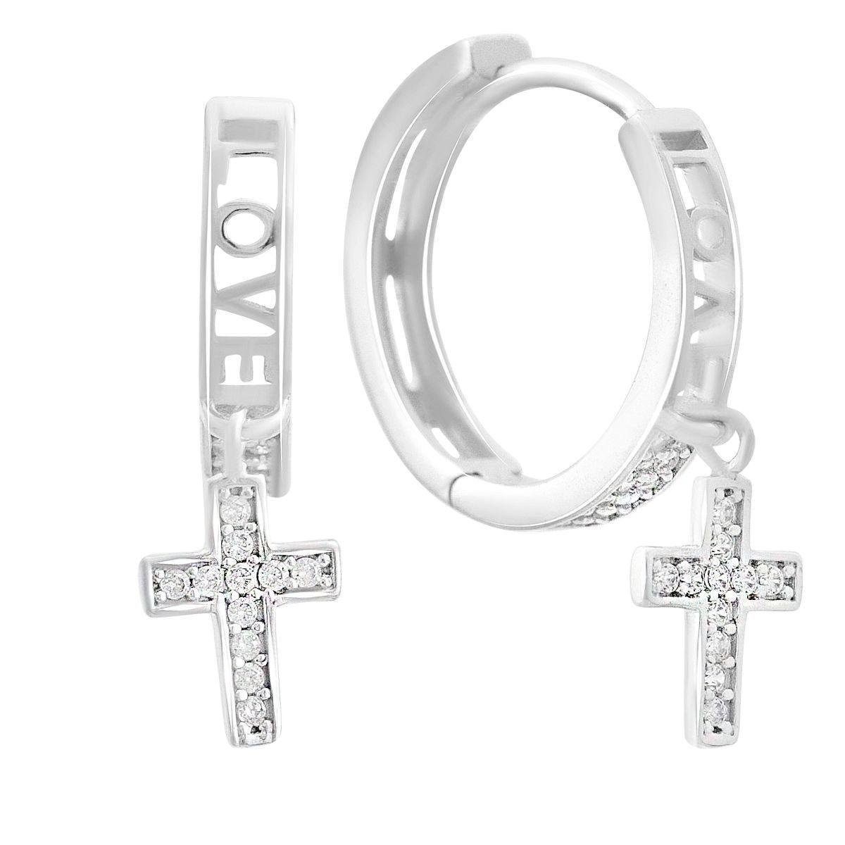 Золотые серьги с фианитами 0,5 ct 3,22 г (75905)