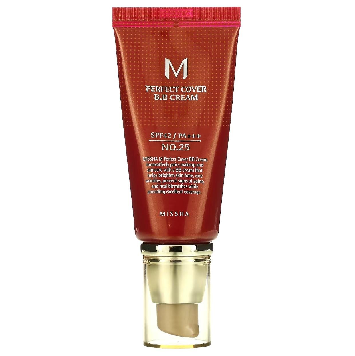 ВВ-крем с идеальным покрытием MISSHA M Perfect Cover SPF42 PA+++ 25 тон 50 мл