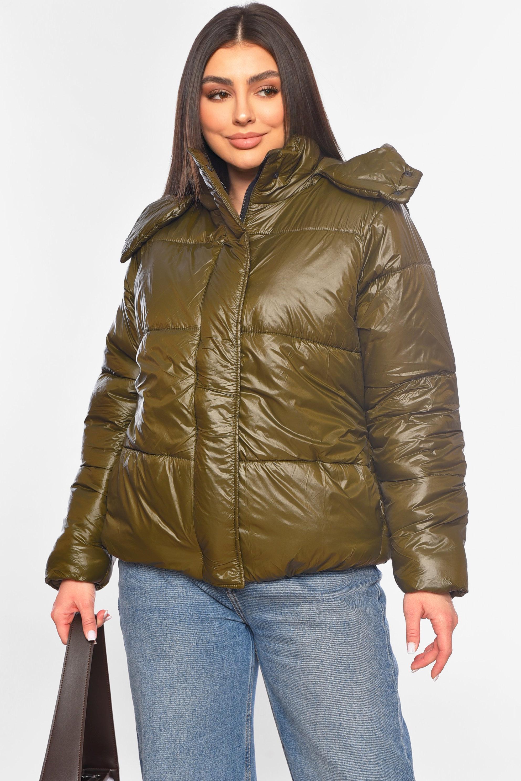 Куртка женская демисезонная р. 42 Хаки (197781)