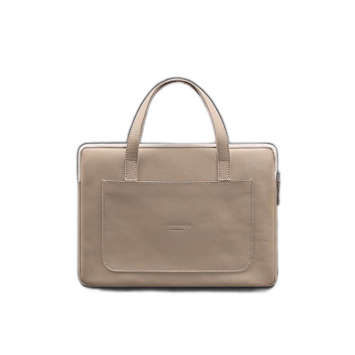 Чехол кожаный с ручками для ноутбука 13" Светло-бежевый (A-028219) - фото 6