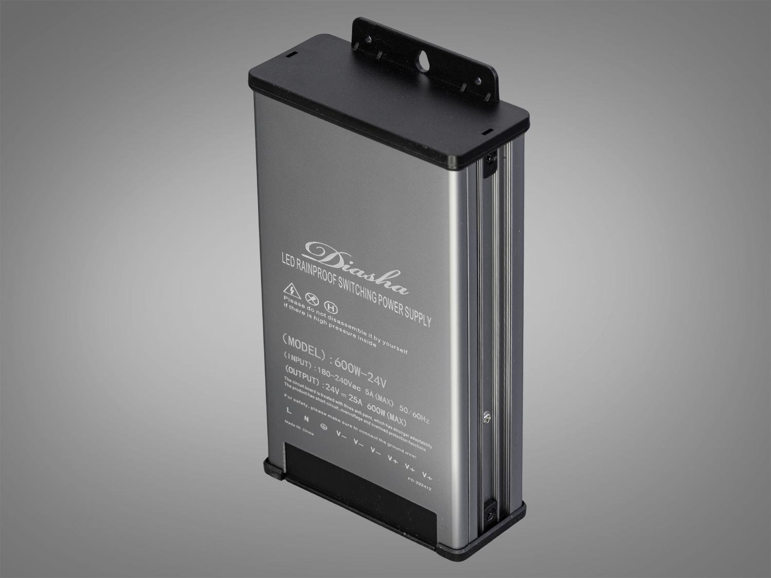 Блок живлення для підключення LED стрічки із захистом від дощу 24 В 600 Вт 25А (NPA-24 В-600w-IP44) - фото 2 Блок живлення для підключення LED стрічки із захистом від дощу 24 В 600 Вт 25А (NPA-24 В-600w-IP44) - фото 2
