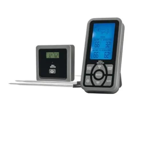 Термометр кухонный беспроводной Grill Master для грили с таймером Серый (snr-93022)
