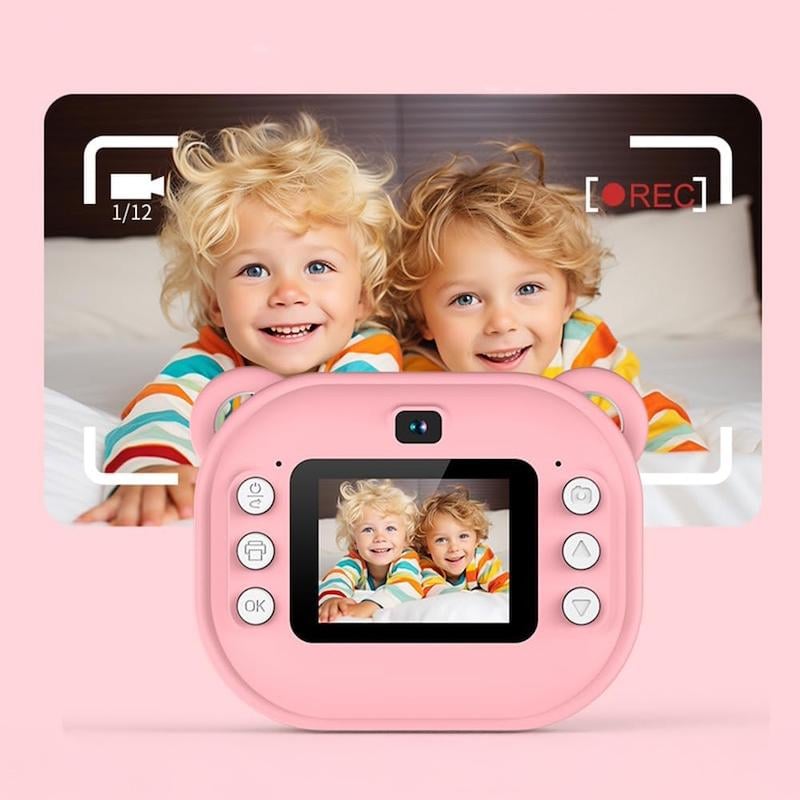 Фотоапарат миттєвого друку Y600 дитячий Pink - фото 3