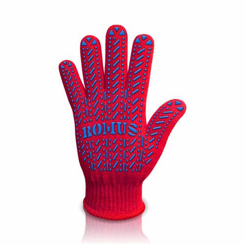 Рукавиці трикотажні з ПВХ вкрапленням Romus 6-нитка платування 2 шт. Червоний (5616R) Рукавиці трикотажні з ПВХ вкрапленням Romus 6-нитка платування 2 шт. Червоний (5616R)