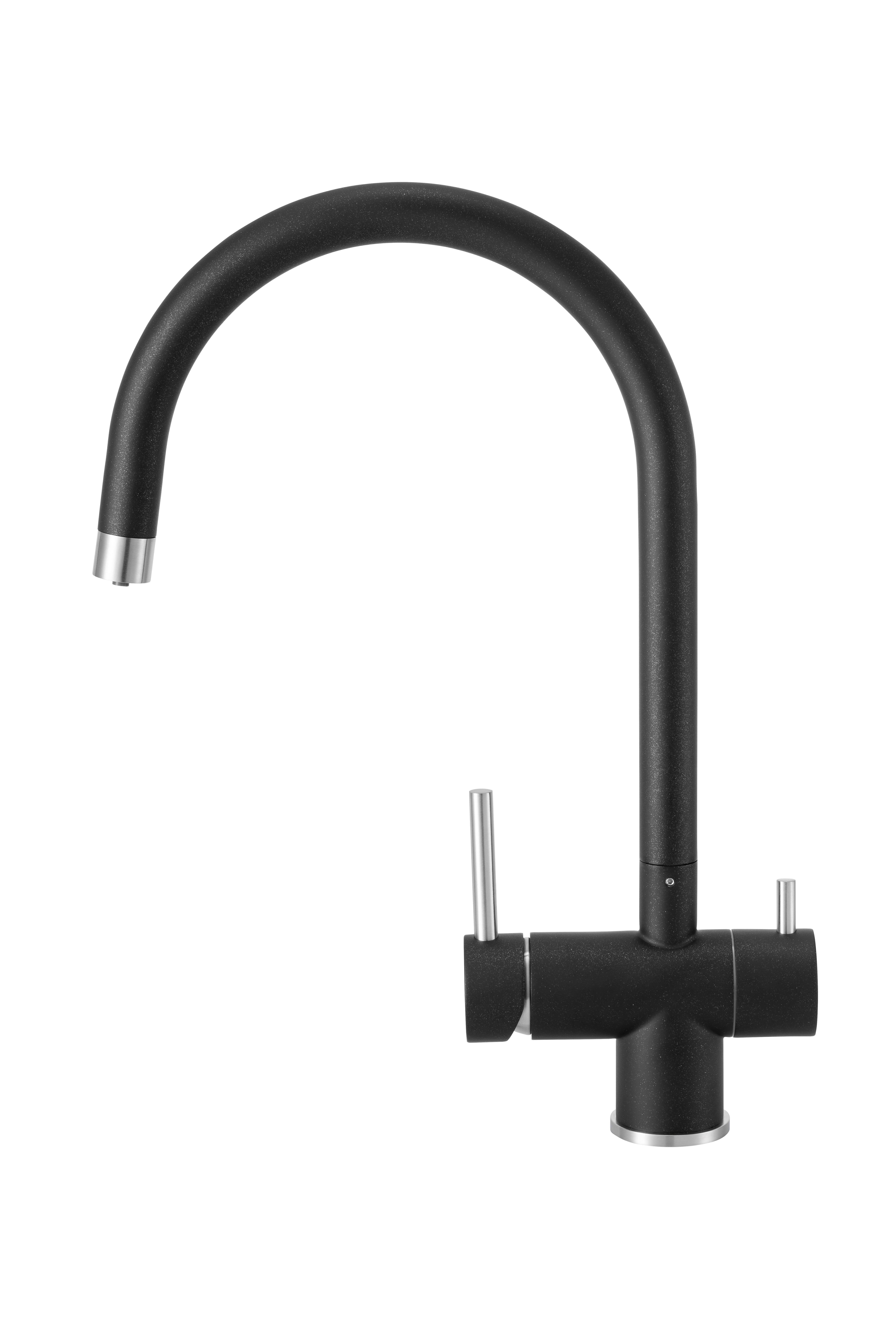 Смеситель Granado Caspe Black shine (gz0801) Смеситель Granado Caspe Black shine (gz0801)