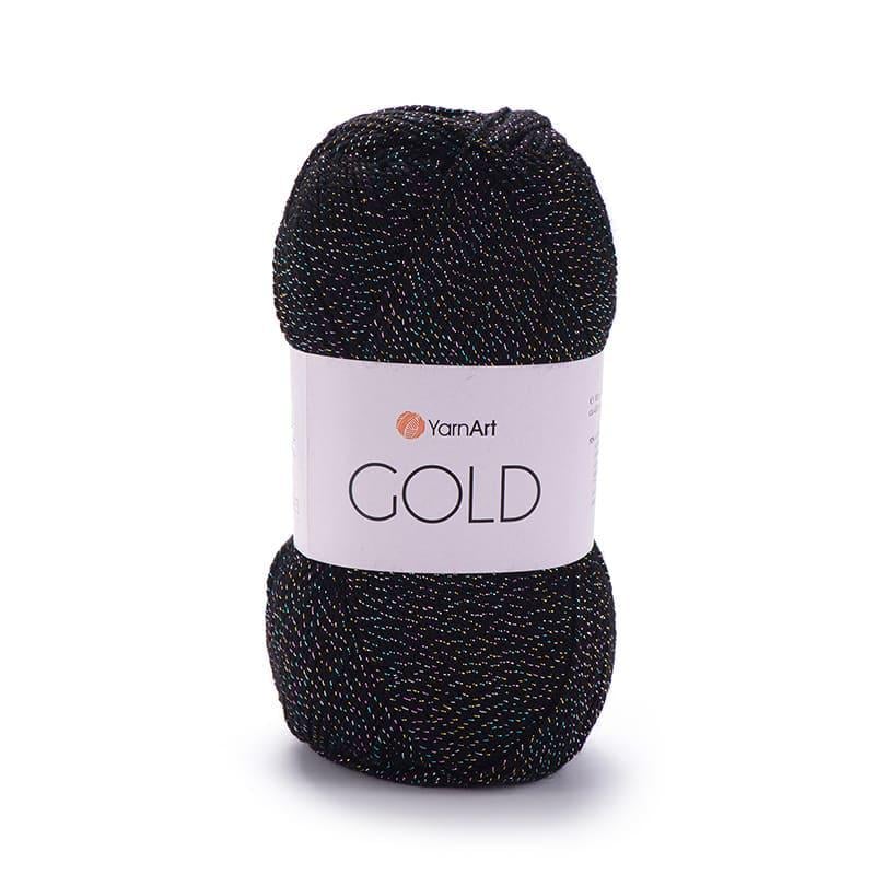 Пряжа YarnArt Gold 9034 Черный - фото 1