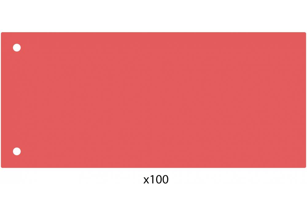 Разделитель листов Economix 240х105 мм пластик 100 шт. Красный (E30811-03) - фото 2