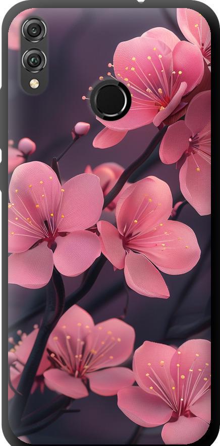 Чехол на Huawei Honor 8X Пурпурная сакура (6075b-1596-42517) Чехол на Huawei Honor 8X Пурпурная сакура (6075b-1596-42517)
