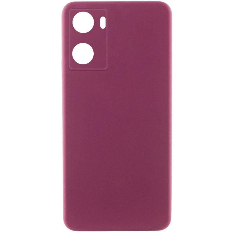 Противоударный чехол Silicone Cover Lakshmi Full Camera (AAA) для Oppo A57s / A77s Бордовый / Plum