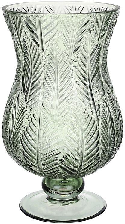 Ваза декоративная Ancient Glass Розалин 17х29 см Оливковый - фото 1