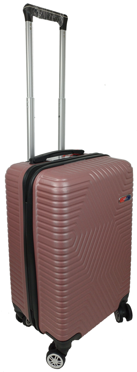 Валіза мала пластикова на колесах GD Polo 45 л Пудра - фото 2 Валіза мала пластикова на колесах GD Polo 45 л Пудра - фото 2