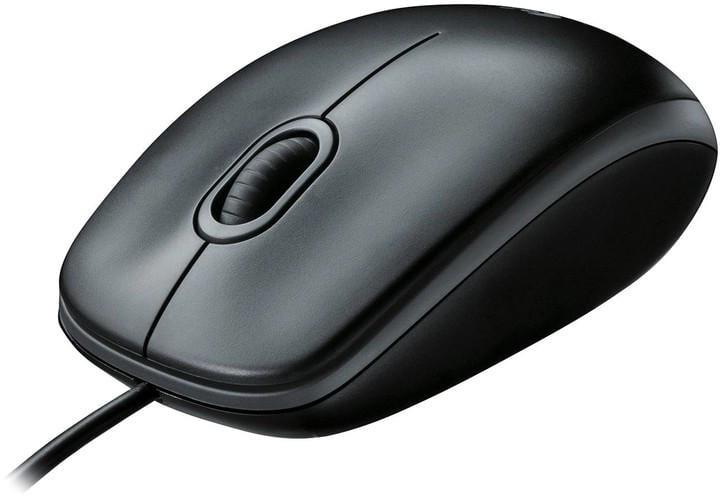 Мышь проводная Logitech B100 Черный - фото 2