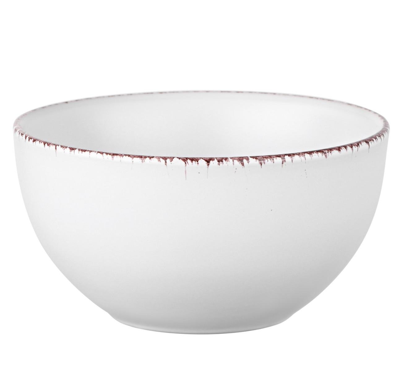 Салатник Ardesto Lucca Winter 14 см керамический White (AR2914WMC)