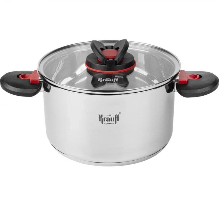 Кастрюля Krauff Prime Chef со стеклянной крышкой 2.7 л 18 см Кастрюля Krauff Prime Chef со стеклянной крышкой 2.7 л 18 см