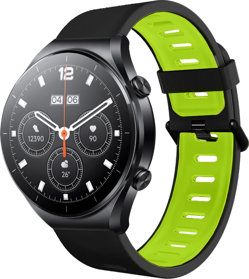 Ремешок Traf для Xiaomi Watch S1 Acttive Black/Green (28894)