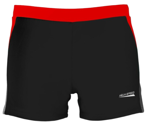 Плавки-боксери для чоловіків Aqua Speed DARIO 6229 р. 58/3XL Чорний/Червоний/Сірий (346-16)
