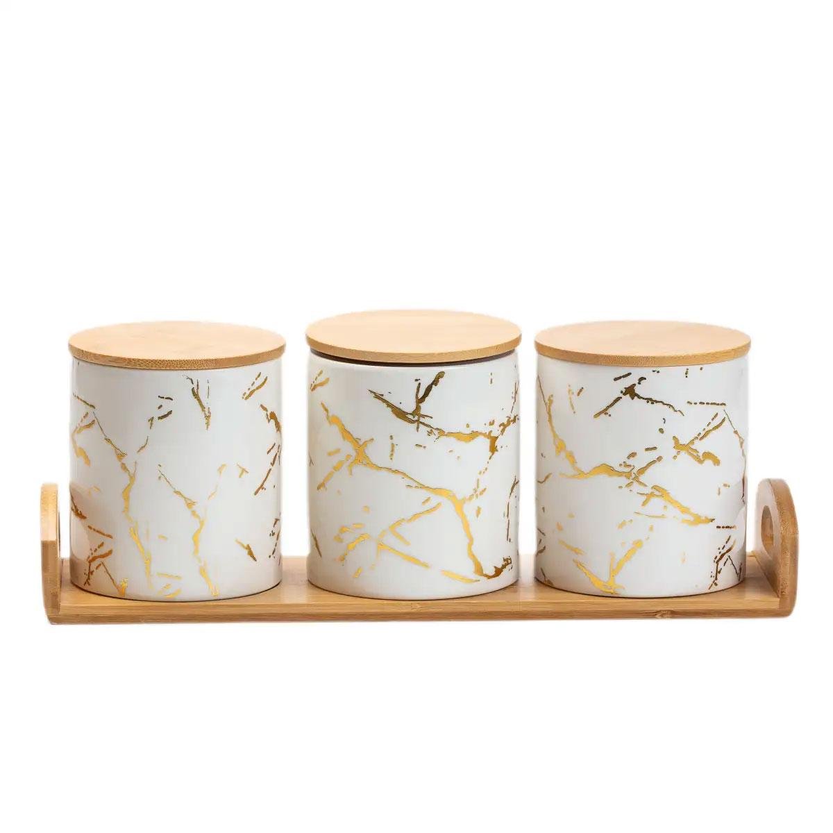 Банки для сыпучих продуктов 3 шт. по 650 мл