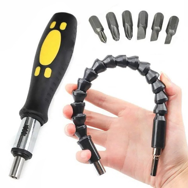 Набор отверток с гибким удлинителем Snаke Bit (MA209) - фото 2 Набор отверток с гибким удлинителем Snаke Bit (MA209) - фото 2